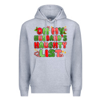 Heather Grey on my husband's naughty list Premium Hoodie - MaliasSmallBusiness