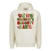 Oatmeal Heather on my husband's naughty list Premium Hoodie - MaliasSmallBusiness