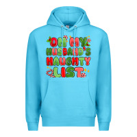 Ocean Blue on my husband's naughty list Premium Hoodie - MaliasSmallBusiness