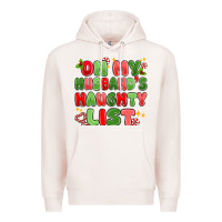 Pale Pink on my husband's naughty list Premium Hoodie - MaliasSmallBusiness