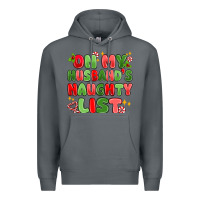 Rock on my husband's naughty list Premium Hoodie - MaliasSmallBusiness