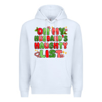 White on my husband's naughty list Premium Hoodie - MaliasSmallBusiness
