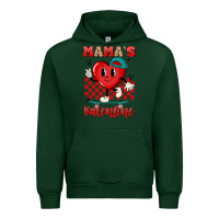 Forest Green skater heart valentines day art Urban Hoodie - LillyAllenDesigns