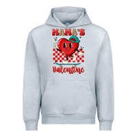 Heather Grey skater heart valentines day art Urban Hoodie - LillyAllenDesigns