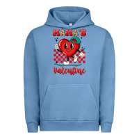 Pigment Pebble Blue skater heart valentines day art Urban Hoodie - LillyAllenDesigns