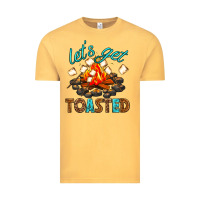 Vintage Mustard lets get toasted Vintage Tee - texasbilliewilder