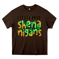 Chocolate Brown little miss shenanigans St. Patrick's Heavy Core Tee - LillyAllenDesigns