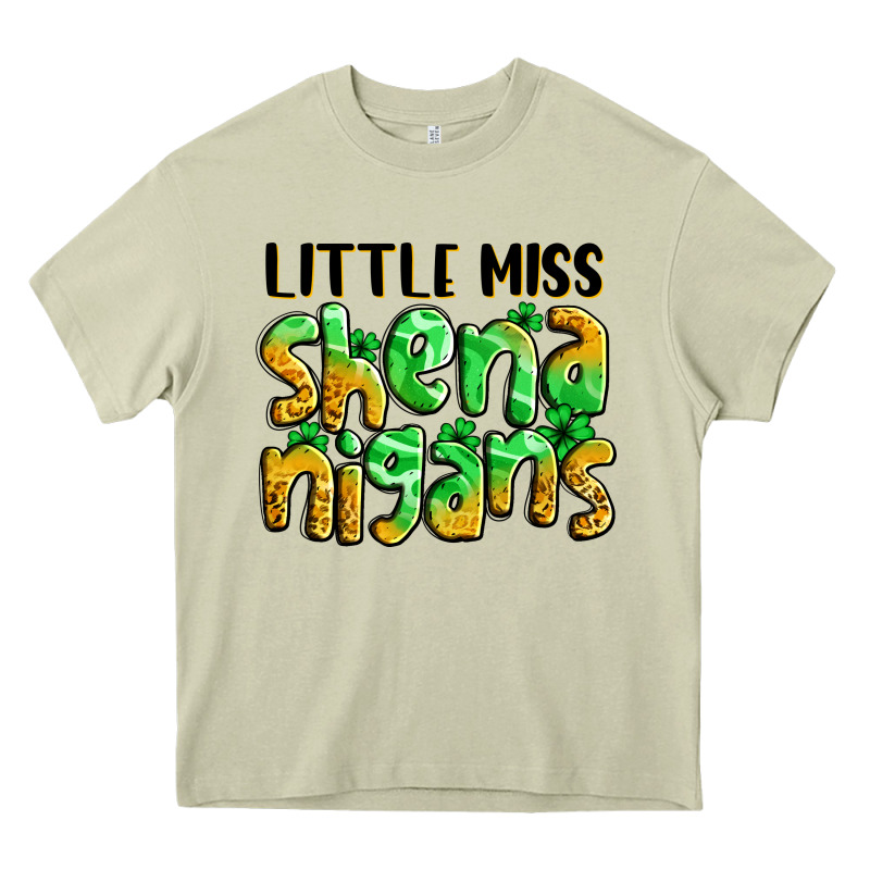 Little Miss Shenanigans St. Patrick's Heavy Core Tee by LillyAllenDesigns | Teevron