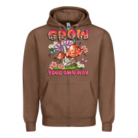Chestnut grow your own way Zipper Hoodie - JahusDesignShop