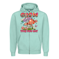 Seafoam grow your own way Zipper Hoodie - JahusDesignShop