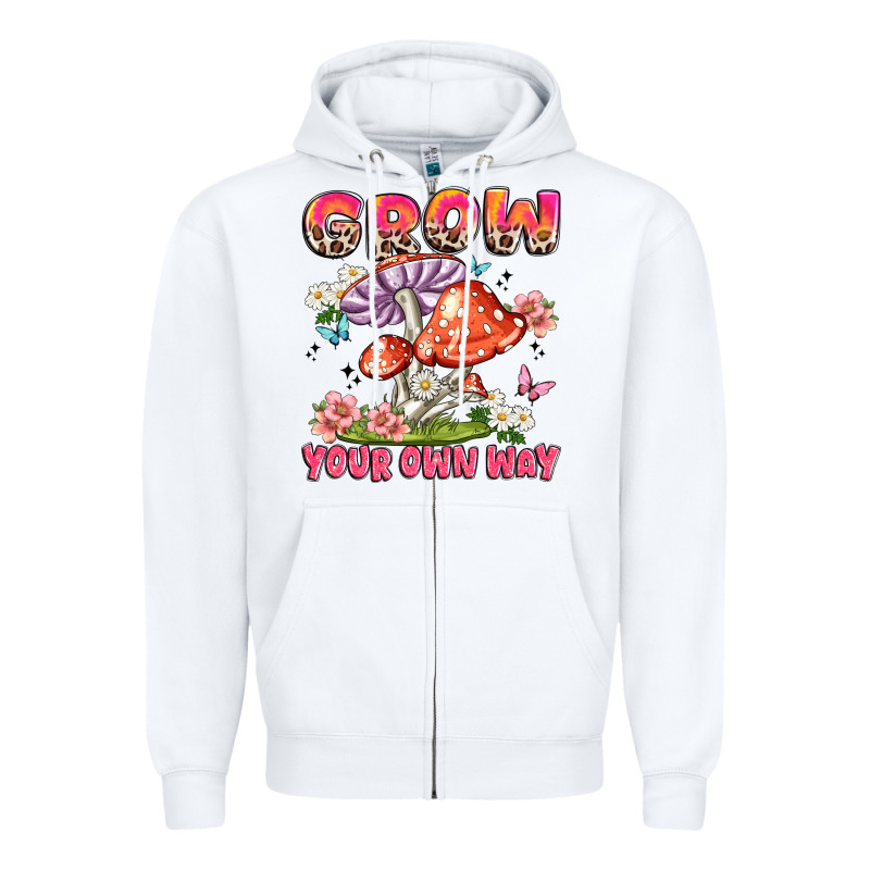 Grow Your Own Way Zipper Hoodie by JahusDesignShop | Teevron