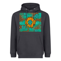Smoke Sunflower Gemstone Leopard Heavyweight Hoodie - Artiststas