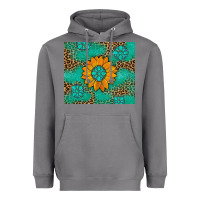 Storm Sunflower Gemstone Leopard Heavyweight Hoodie - Artiststas
