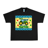 Black just a boy who loves tractors Urban Heavy Tee - Zillion Design Studio