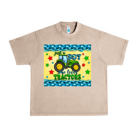 French Oak just a boy who loves tractors Urban Heavy Tee - Zillion Design Studio