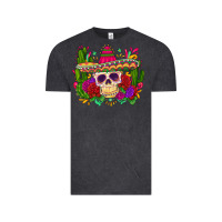 Vintage Black mexican skull Vintage Tee - Zillion Design Studio