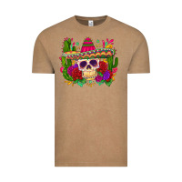 Vintage Coffee mexican skull Vintage Tee - Zillion Design Studio