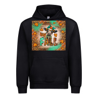 Black Western Hay Fall Cow Urban Hoodie - LillyAllenDesigns