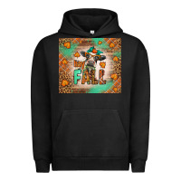 Pigment Black Western Hay Fall Cow Urban Hoodie - LillyAllenDesigns