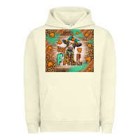 Pigment Pistachio Western Hay Fall Cow Urban Hoodie - LillyAllenDesigns