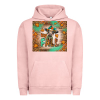 Pigment Salmon Western Hay Fall Cow Urban Hoodie - LillyAllenDesigns