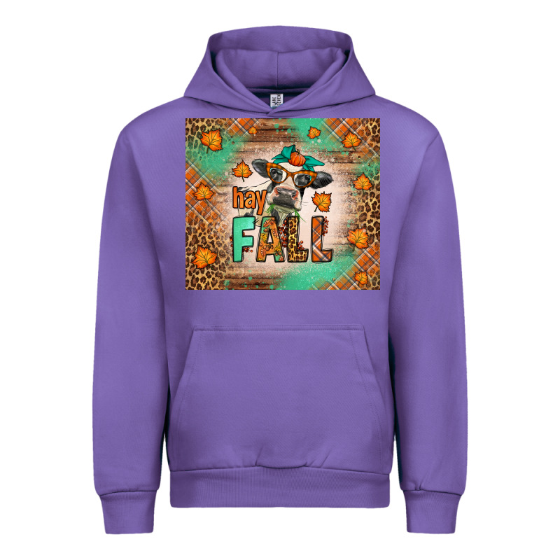 Western Hay Fall Cow Urban Hoodie by LillyAllenDesigns | Teevron