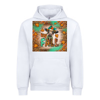 White Western Hay Fall Cow Urban Hoodie - LillyAllenDesigns