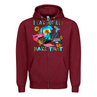 Burgundy i can totally make that Zipper Hoodie - AdoDesignShop