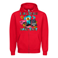 Red i can totally make that Zipper Hoodie - AdoDesignShop