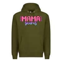 Army Green mama saurus Premium Hoodie - MaliasSmallBusiness