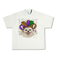 Pistachio mardi gras hat white pomeranian Urban Heavy Tee - RanaPortraitStore