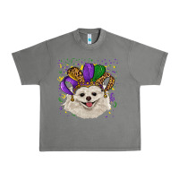 Tornado mardi gras hat white pomeranian Urban Heavy Tee - RanaPortraitStore