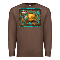 Chestnut western horse sunset turquoise's gemstones mousepad Premium Sweatshirt - BarkalooDesign