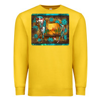 Lemon western horse sunset turquoise's gemstones mousepad Premium Sweatshirt - BarkalooDesign