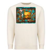 Sandshell western horse sunset turquoise's gemstones mousepad Premium Sweatshirt - BarkalooDesign