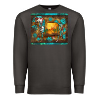 Smoke western horse sunset turquoise's gemstones mousepad Premium Sweatshirt - BarkalooDesign