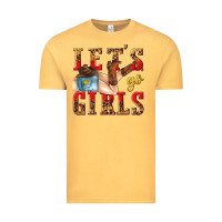 Vintage Mustard lets go girls tbw Vintage Tee - texasbilliewilder