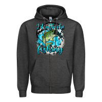 Charcoal Heather i d rather be fishing Zipper Hoodie - AdoDesignShop