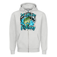 Dove Grey i d rather be fishing Zipper Hoodie - AdoDesignShop