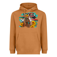 Meerkat horse with sunflowers Heavyweight Hoodie - Artiststas