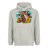 Moon Dust horse with sunflowers Heavyweight Hoodie - Artiststas