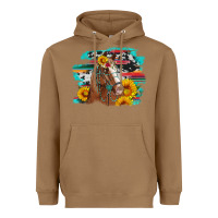 Toasted Coconut horse with sunflowers Heavyweight Hoodie - Artiststas