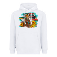 White horse with sunflowers Heavyweight Hoodie - Artiststas