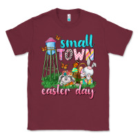 Burgundy Small Town Easter Day Classic Tee - Neo Western