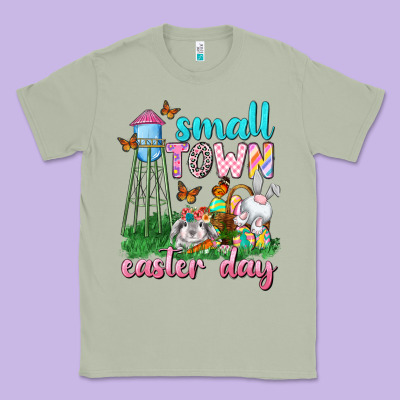 Small Town Easter Day Classic Tee Designed By Neo Western