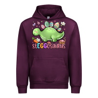 Mauve Wine easter stegosaurus delight Urban Hoodie - LillyAllenDesigns
