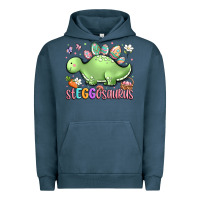 Pigment Midnight Navy easter stegosaurus delight Urban Hoodie - LillyAllenDesigns