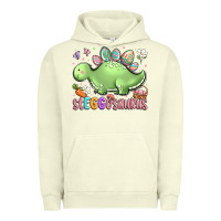 Pigment Pistachio easter stegosaurus delight Urban Hoodie - LillyAllenDesigns