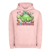 Pigment Salmon easter stegosaurus delight Urban Hoodie - LillyAllenDesigns