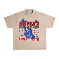 French Oak America home of the free Urban Heavy Tee - texasbilliewilder